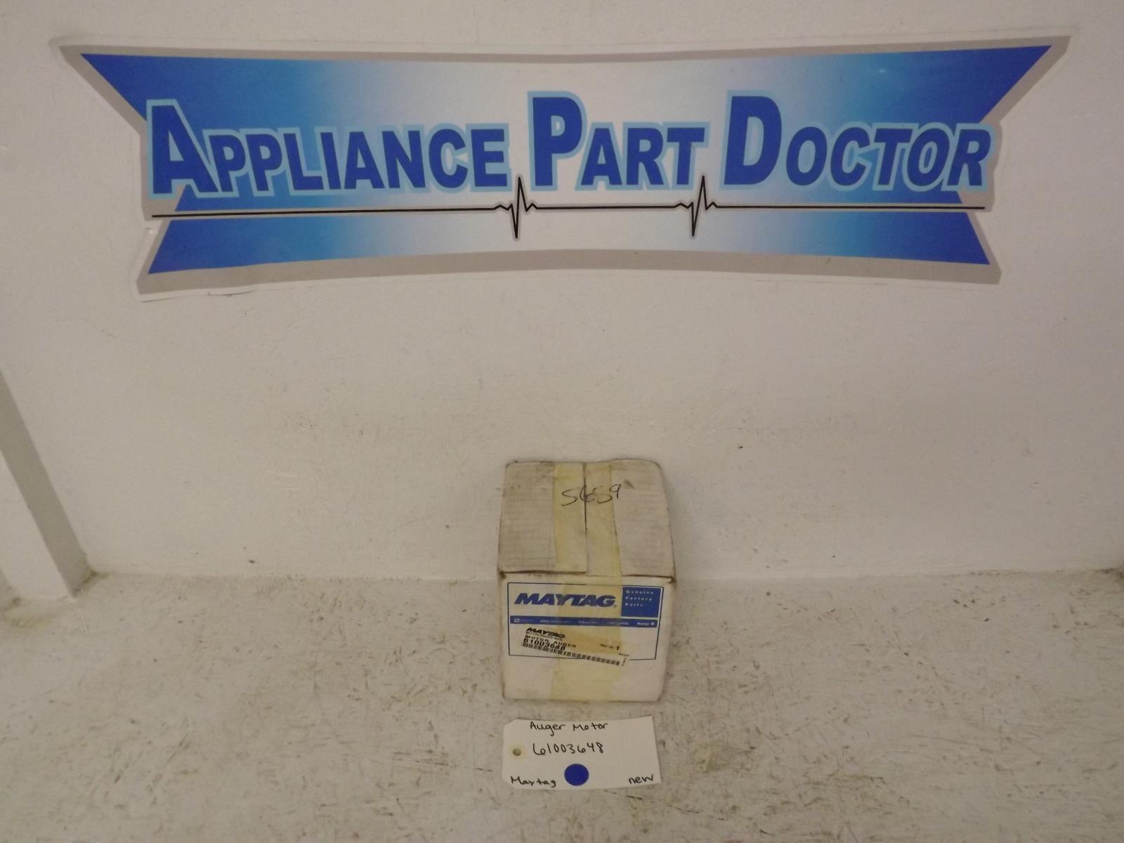 Maytag Refrigerator 61003648 Auger Motor New Maytag Refrigerator 61003648 Auger Motor New